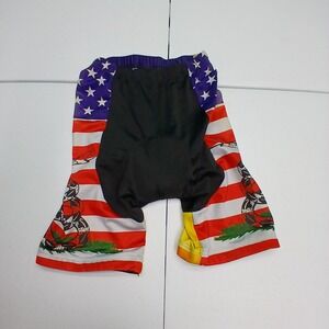 Weimostar Padded Cycling Shorts Large Red White Blue Gadsden Flag Patriotic